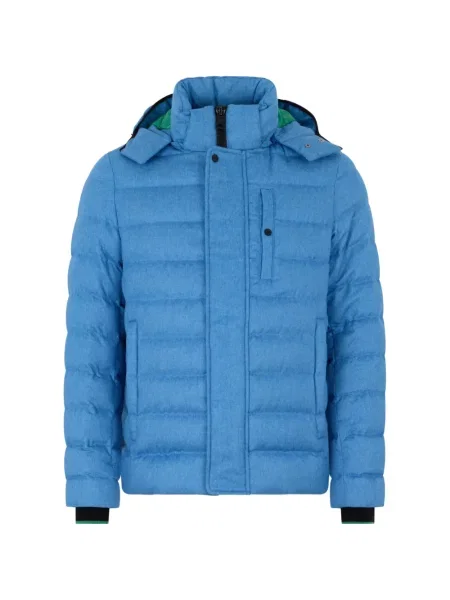 Ватирано яке Herno с качулка синьо