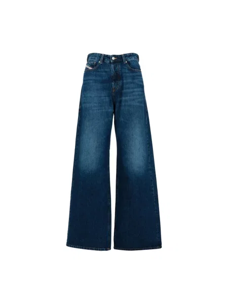 Diesel Jeansy Kobieta Indygo Blue Jeansy w Klasycznym Stylu niebieski