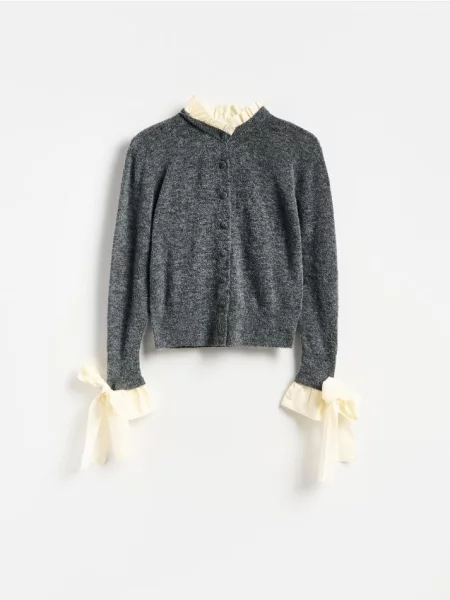 Reserved Cardigan cu amestec de lână gri-neutru gri