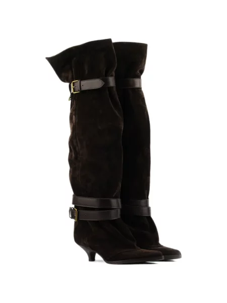 Botine Elena Iachi cu cataramă maro