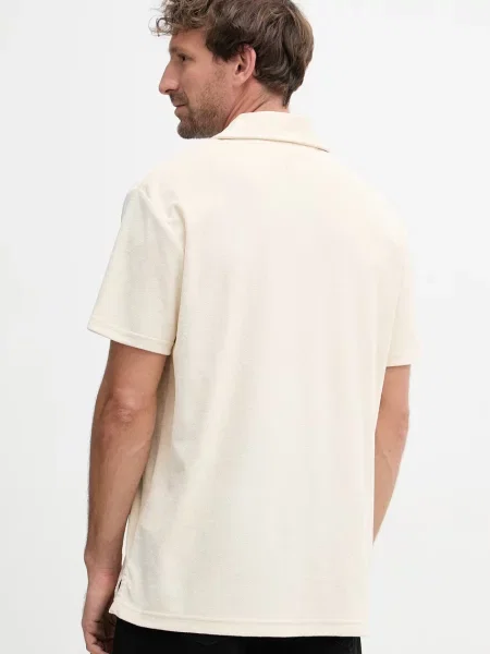 Tommy Hilfiger polo z bawełną SUMMER beżowa