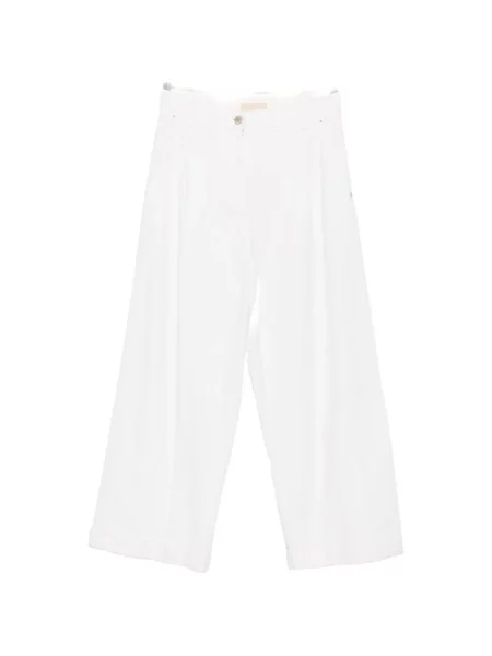 Pantaloni Momoni alb