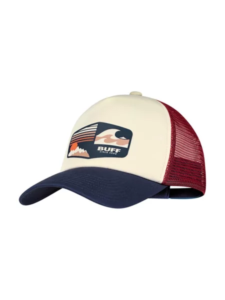 Buff Baseball sapka Trucker Cap Bordó fehér