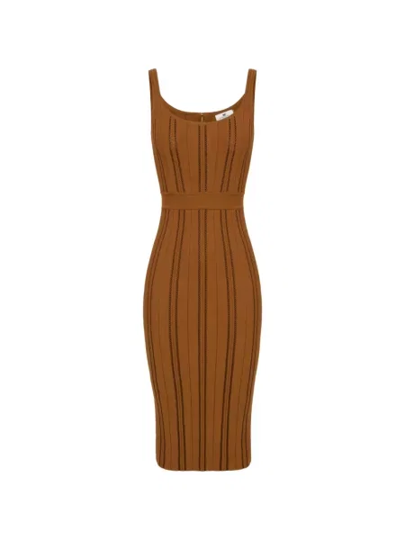 Rochie Elisabetta Franchi tricotate maro