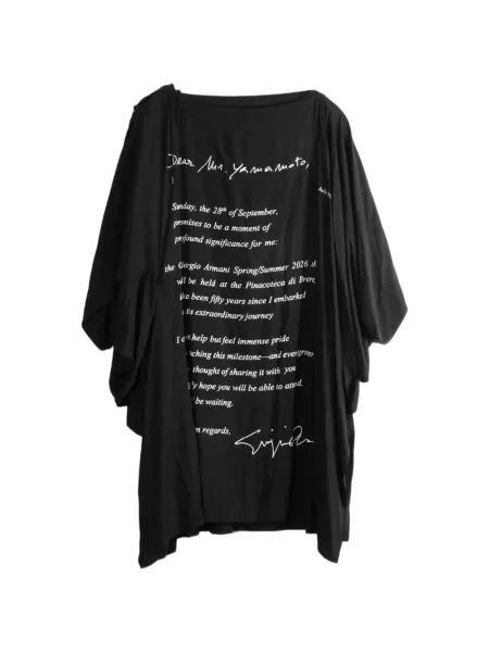 Rochie midi Yohji Yamamoto cu imagine negru