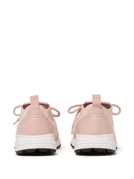 Sneakerși Scarosso cu șireturi din dantelă roz
