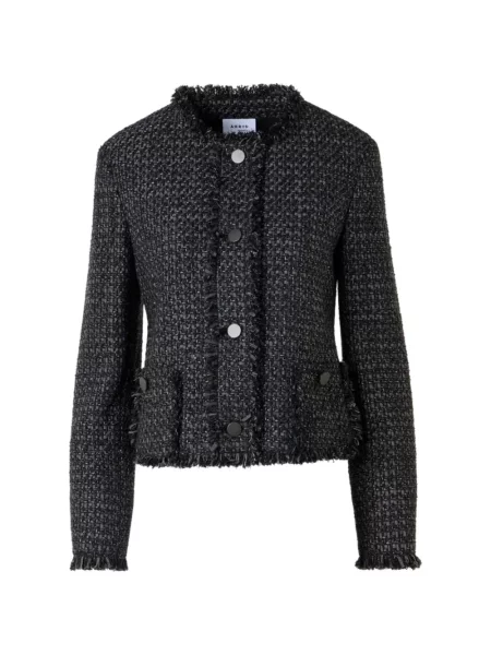 Geacă Akris din tweed negru