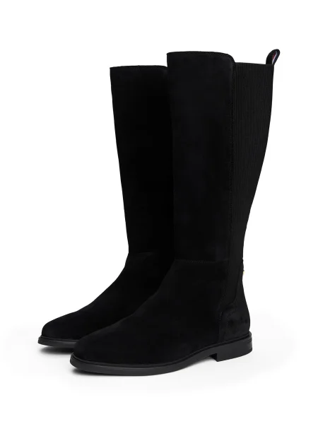 Tommy Hilfiger Cizme | piele întoarsă negru