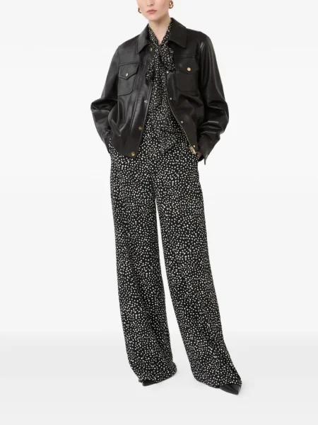 Pantaloni Max Mara cu imagine negru