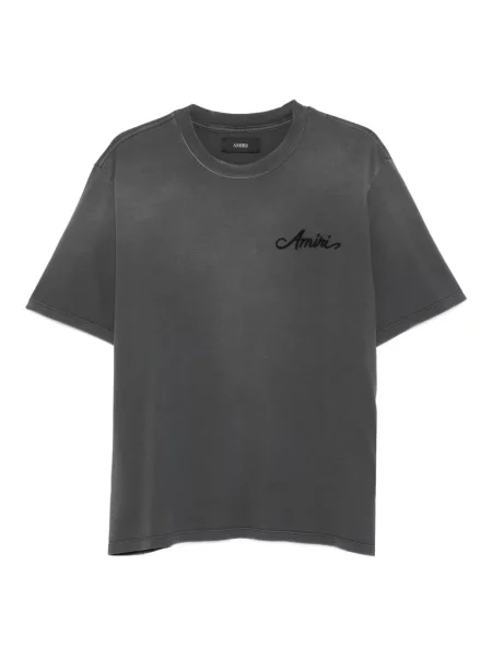 Tricou Amiri cu broderie negru