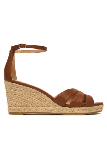 LAUREN RALPH LAUREN Espadryle Nellie brązowy
