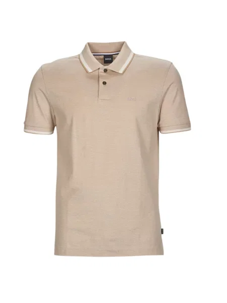 Polo majica Boss s kratkimi rokavi bež
