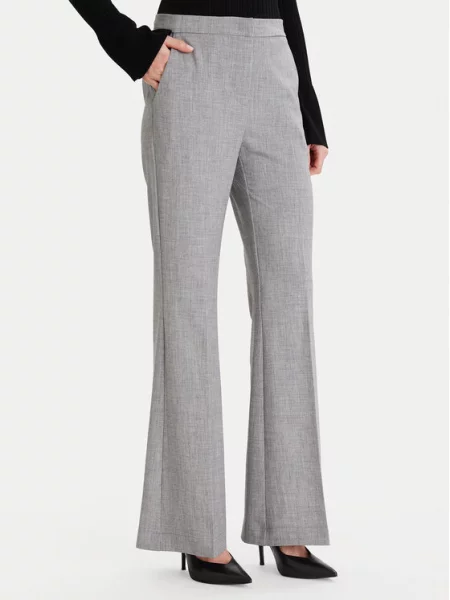 Maryley Hlače iz tkanine siva