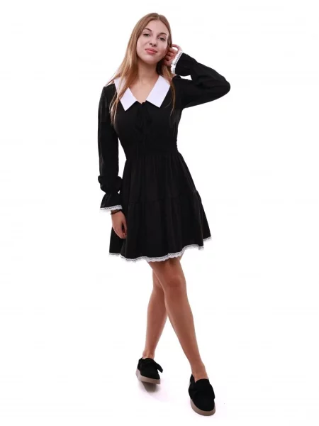 Сукня міні POLIN LINE софтшел чорний