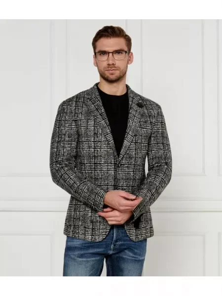 Joop! Zakó Hoverest gyapjú hozzáadásával szürke