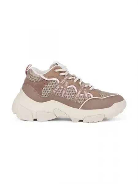 Tommy Jeans De piele sneakers maro