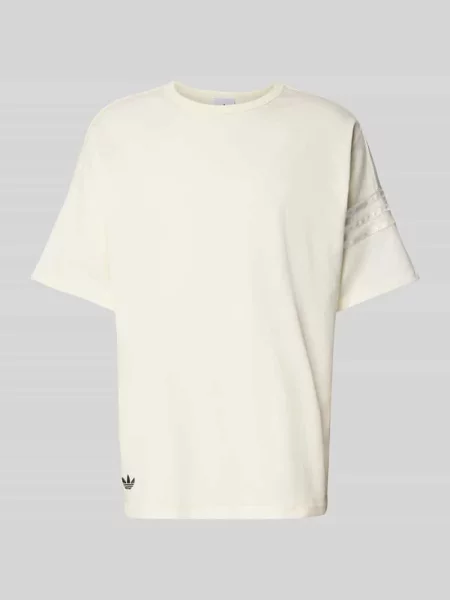 T-shirt o kroju regular fit z wyhaftowanym logo model ‘Neu’ Adidas Originals biała