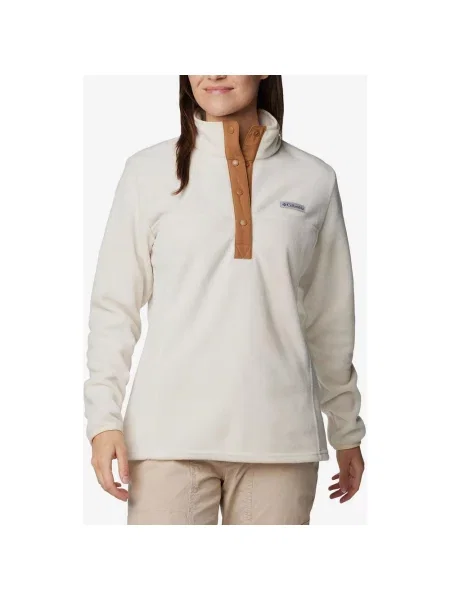 Polar Columbia Benton Springs Half Zip Snap Pull Over II kremowy XS biały