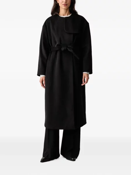 Cu centură palton Armani Exchange negru