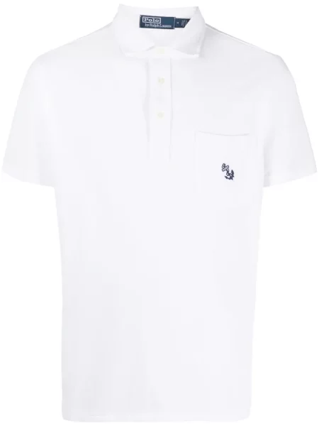 Svilena šilterica Polo Ralph Lauren karirana s printom plava