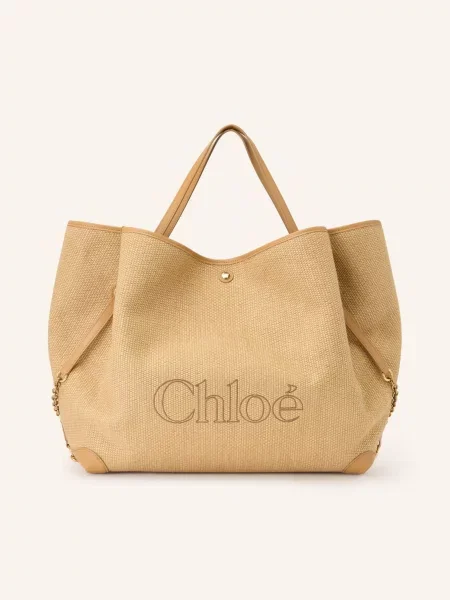 Torebka Chloe płócienna beżowa