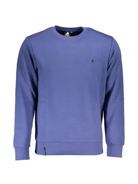 Hanorac crewneck U.s. Grand cu broderie cu decolteu rotund albastru