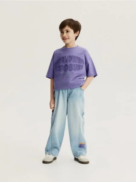 Reserved Джинси baggy синій
