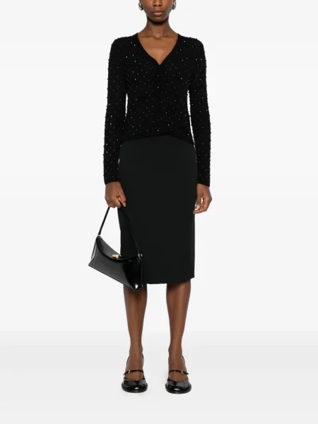 Cardigan Max Mara cu decolteu în V negru