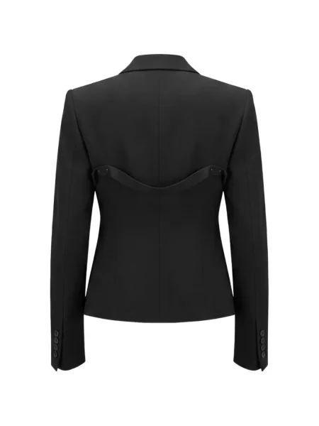 Geacă Rick Owens cu bretele negru