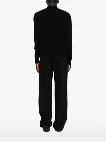 Lung tricou polo Burberry negru