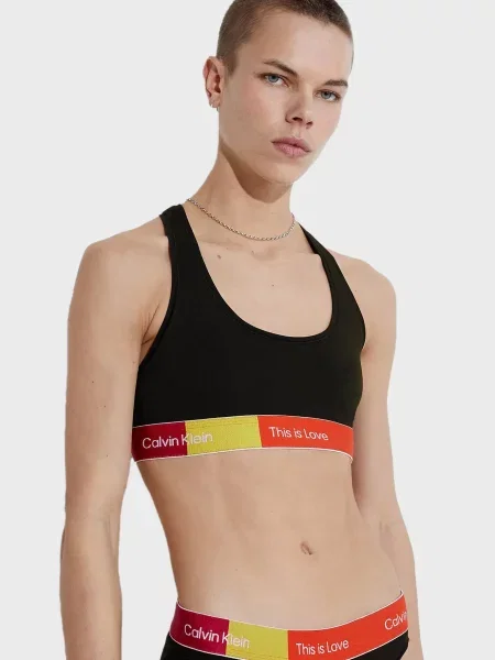 Без підкладки топ Calvin Klein чорний