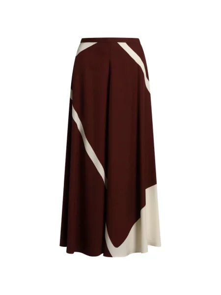 Fustă midi Alberta Ferretti maro