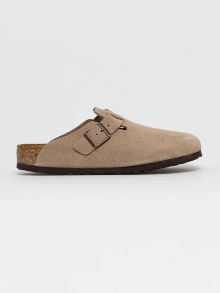 Шкіряні кросівки Birkenstock без кісточок бежеві