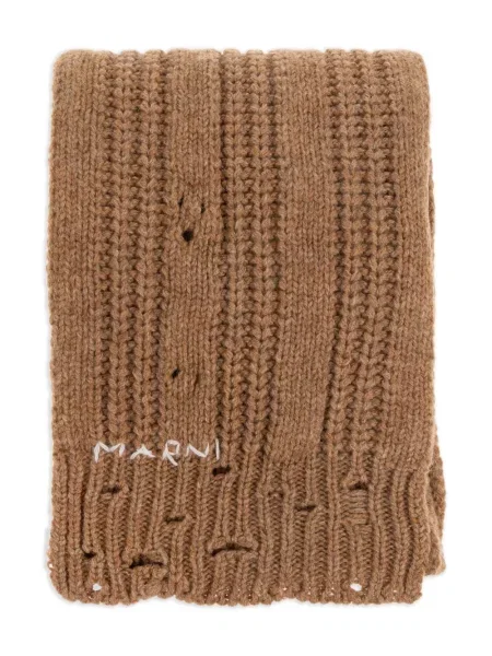 Fular Marni tricotate maro