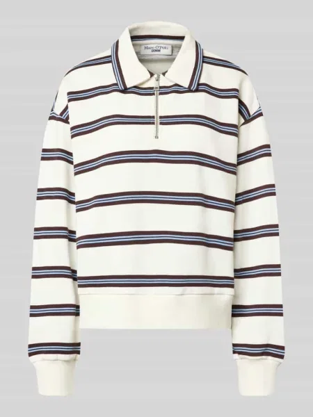 Marc O'polo Denim Bluza Polo weiss biała