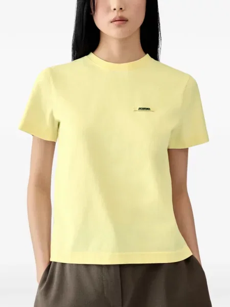 Scurt tricou Jacquemus galben
