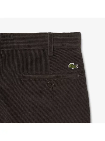 Lacoste Spodnie Chino Regular Fit brązowe