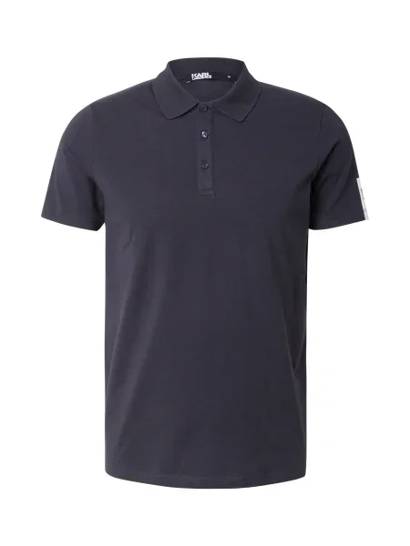 Karl Lagerfeld Tricou albastru noapte alb
