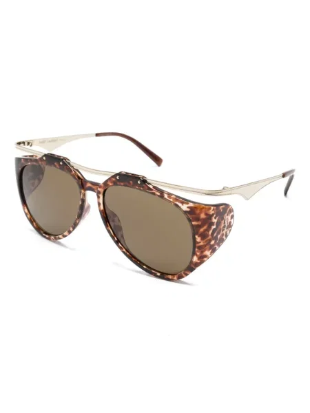 Sluneční brýle Saint Laurent Eyewear hnědé