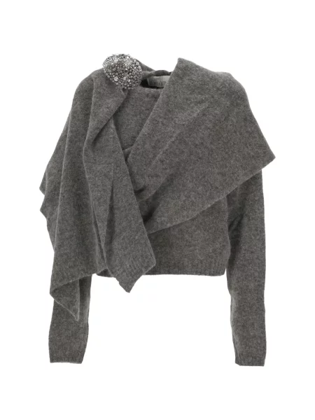 Pulover Giuseppe Di Morabito drapat gri