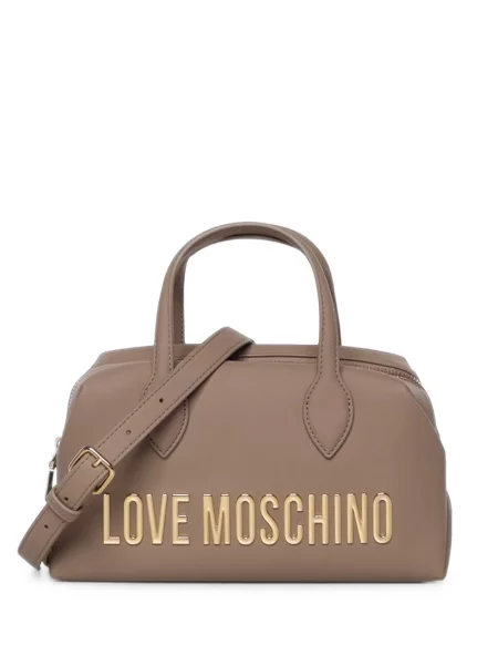 Geantă shopper Love Moschino cu autograf