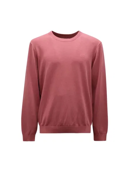 Sweter Sun68 z krepy różowy