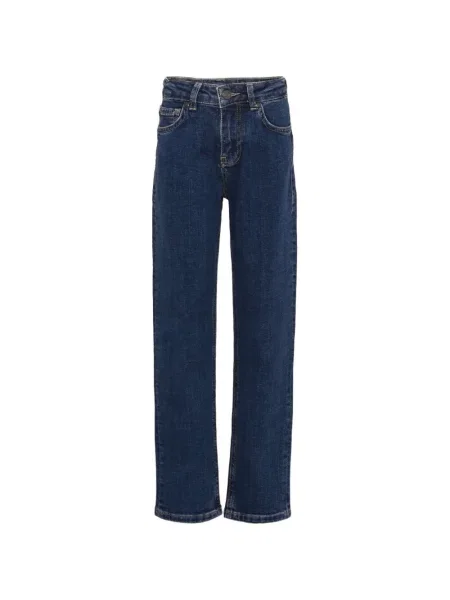 Jeansy straight leg dziecięce Trussardi niebieskie