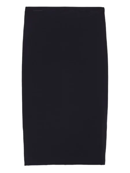 Fustă midi Prada până la genunchi negru