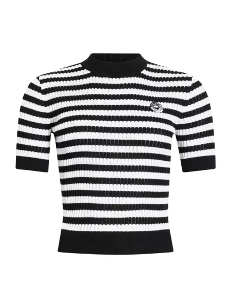 Sweter Patou w paski z paskiem