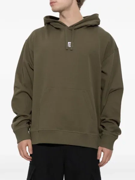Hanorac cu glugă Balmain cu autograf cu cordon verde