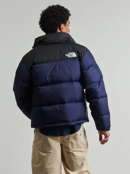 Geacă cu puf The North Face retro albastru