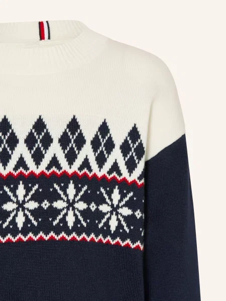 Tommy Hilfiger Sweter blau czerwony