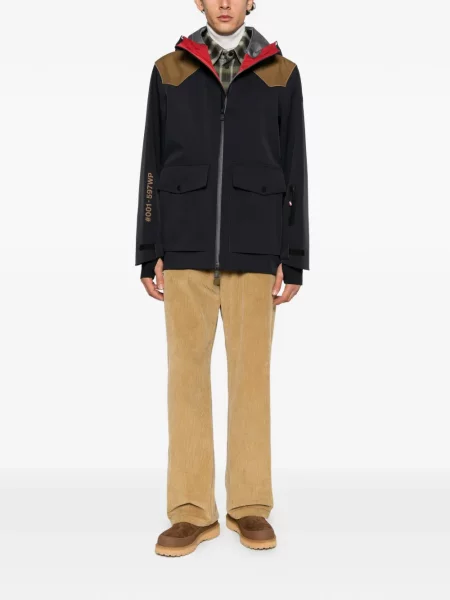 Bunda Moncler Grenoble s kapucí černá