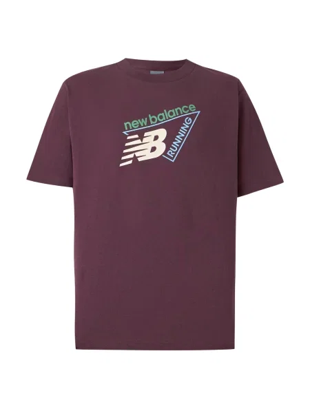 New balance Tricou albastru deschis / verde deschis / roșu vin alb